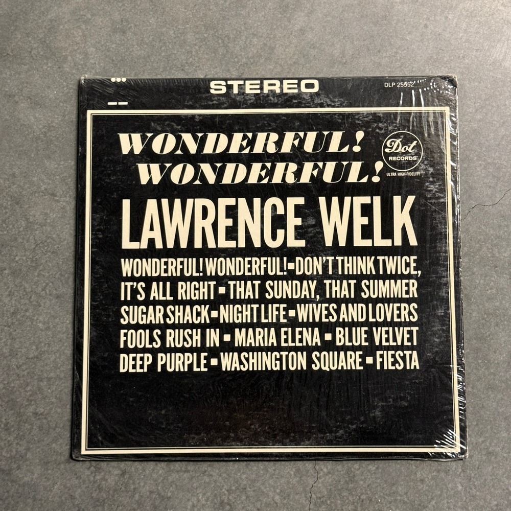 Lawrence Welk Wonderful Wonderful Vinyl Record LP Stereo Dot Records DLP 25552